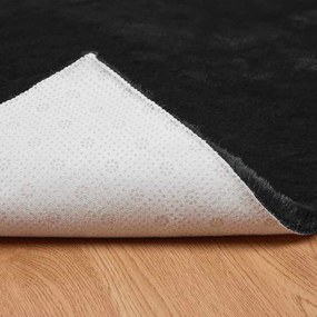 vidaXL Αντιολισθητικό χαλί από τεχνητή κουνελιού OLITE Μαύρο