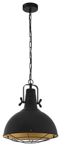 Φωτιστικό Οροφής Κρεμαστό Cannington 49742 Black-Gold Eglo Metal