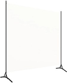vidaXL Διαχωριστικό Δωματίου Λευκό 175 x 180 εκ. Υφασμάτινο