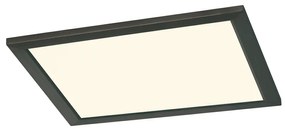 Phoenix Μοντέρνα Μεταλλική Πλαφονιέρα Οροφής με Ενσωματωμένο LED σε Μαύρο χρώμα 30cm Trio Lighting 674013032