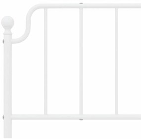 vidaXL Κεφαλάρι Λευκό 180 εκ. Μεταλλικό