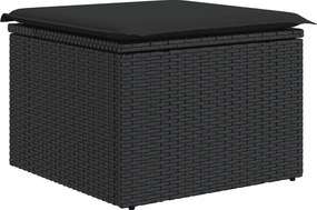 vidaXL Patio Sofa Set 8-θέσια Black