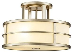 Πλαφονιέρα Φωτιστικό Οροφής 3xE27 Ύψος 23cm Fusion Elstead Lighting-FE-FUSION-SF-PNBR-Ορείχαλκος FE-FUSION-SF-PNBR