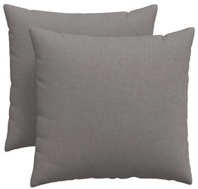 vidaXL Μαξιλάρι Καναπέ 2 pcs Taupe 50 x 50 cm ύφασμα