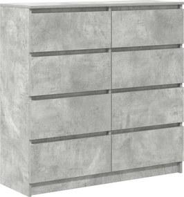 vidaXL Ντουλάπι Γκρι Σκυροδέματος 100x35x99 εκ. Επεξεργασμένο Ξύλο