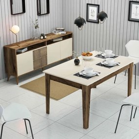 Stewehome Σετ Τραπεζαρίας Μοντέρνος Σχεδιασμός 145x88x75 cm