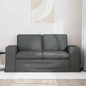 vidaXL Καναπές Σκούρο Γκρι 162 x 80 x 82 εκ ύφασμα