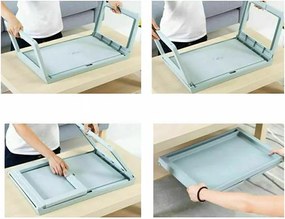 Τραπεζάκι πτυσσόμενο Nextdeco γκρι 55x35x25εκ.