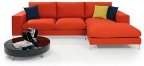 Γωνιακός καναπές, Thanos πορτοκαλί 293x87x171cm Δεξιά γωνία –TIT-TED-004