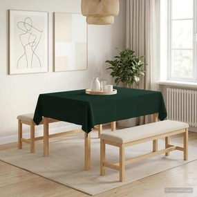 vidaXL Ύφασμα Τραπέζης Σκούρο Πράσινο 140 x 160 cm Πολυεστέρας