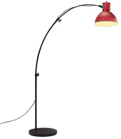 vidaXL Φωτιστικό Δαπέδου 25 W Αντικέ Κόκκινο 150 εκ. Ε27