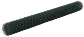 vidaXL Συρματόπλεγμα Κοτετσόσυρμα Πράσινο 10x1,5 μ. Ατσάλι Επικάλ. PVC