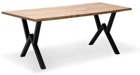 Τραπέζι Walter Megapap Mdf - μεταλλικό χρώμα ακακίας 160x80x75εκ. - 0212168