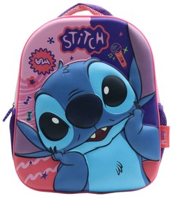 Σχολική Τσάντα Νηπιαγωγείου (26x10x32) Must 3D Lilo &amp; Stitch 000565078