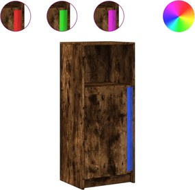 vidaXL Ντουλάπι με Φώτα LED Δρυς 42,5x34x100 εκ. Επεξεργασμένο Ξύλο