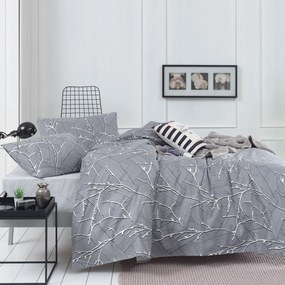 Σεντόνια Μονά (Σετ) Anna Riska Premium 5003 Γκρι ΧΩΡΙΣ ΛΑΣΤΙΧΟ 160x260