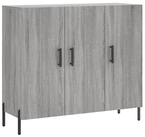 vidaXL Ντουλάπι Γκρι Sonoma 90 x 34 x 80 εκ. από Επεξεργασμένο Ξύλο