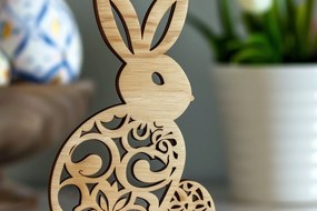 Intra απο ξύλο plywood  Χρώμα wenge 3mm-4mm πάχος - Cricut Πασχαλινό Δίασταση 4x4 cm INTRAFABR-69841628