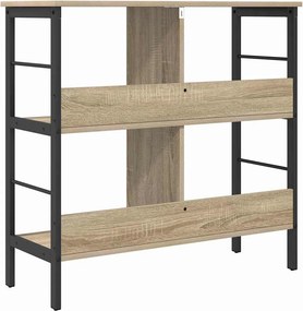 vidaXL Ράφι Βιβλίων 4 επιπέδων 82 x 32 x 79 εκ. Επεξεργασμένο Ξύλο