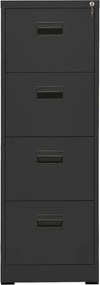 vidaXL Αρχειοθήκη Ανθρακί 46 x 62 x 133 εκ. από Ατσάλι
