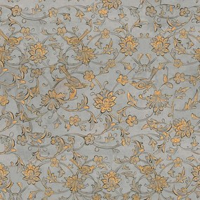 Ταπετσαρία Backyard Flowering Slate WP30006 Grey-Mustard MindTheGap 52x1000cm