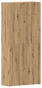 vidaXL Ντουλάπι Παπουτσιών Artisan Oak 80x35,5x180 εκ Επεξεργασμένο Ξύλο