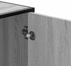 Παπουτσοθήκη Γκρι Sonoma 102x35x55 εκ. από Επεξεργασμένο Ξύλο - Γκρι