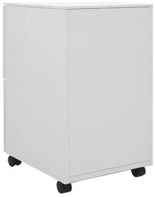 vidaXL Αρχειοθήκη Φορητή Ανοιχτό Γκρι 39 x 45 x 67 εκ. Ατσάλινη
