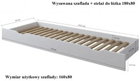 Καναπές Κρεβάτι  με Συρτάρι + Προστατευτικό Franio  White  80x180cm  BC60013A  BabyCute (Δώρο το Στρώμα)