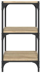 vidaXL Βιβλιοθήκη Sonoma Δρυς 40x33x70,5 εκ. Επεξεργ. Ξύλο &amp; Ατσάλι
