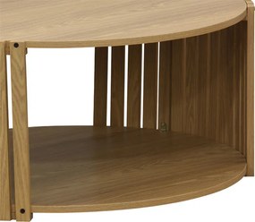 Τραπέζι σαλονιού Heavenly pakoworld MDF φυσικό Φ83x38εκ