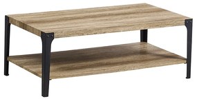 Τραπέζι Σαλονιού ELDA Sonoma Oak Μέταλλο/MDF/3D Paper 110x60x42cm