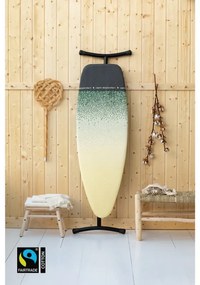 Τραπέζι σιδερώματος Brabantia D 1008898, 135x45 cm, 7 θέσεις ρύθμισης, ανθεκτική στη θερμότητα ζώνη σιδερώματος, κίτρινο/πράσινο