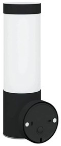 vidaXL Εξωτερικά Φωτιστικά Τοίχου 2 pcs Μαύρο 12 x 7.5 x 27 εκ