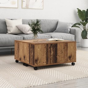 vidaXL Τραπεζάκι σαλονιού Παλιό ξύλο 75 x 75 x 38 cm