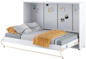 Κρεβάτι τοίχου Concept Pro Lenart AH110, 120x200, Πλαστικοποιημένη μοριοσανίδα,  Τάβλες για Κρεβάτι, 157x215x139cm