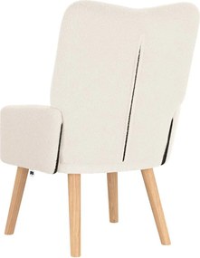 vidaXL Πολυθρόνα Κρεμ 63 x 67 x 94 εκ.