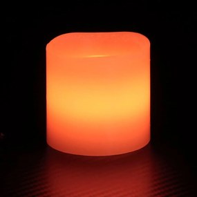 Κεριά LED Ηλεκτρ. 24 τεμ. Θερμό Λευκό - Ροζ