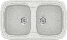 Sanitec Classic 312 (82×50) - Γρανιτένιος νεροχύτης - Granite WHITE