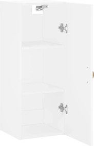 vidaXL Ντουλάπι Τοίχου Λευκό 34,5 x 34 x 90 εκ.