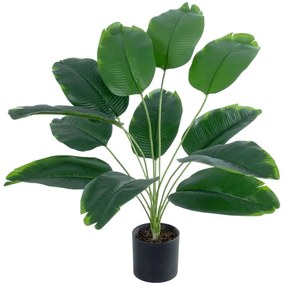 Τεχνητό Φυτό Banana 20927 Φ70x55cm Green GloboStar Πολυαιθυλένιο,Ύφασμα