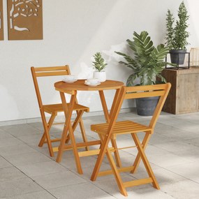 vidaXL Σετ Μπρετόν 3 Τεμαχίων Συμπαγές Ξύλο Ακακίας