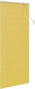 vidaXL Ρόλερ Κίτρινο 80 x 220 cm Μπαμπού