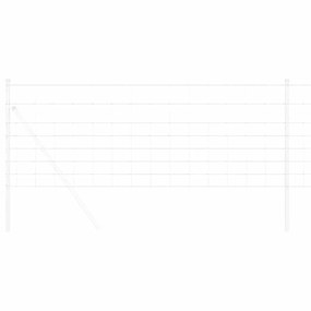 vidaXL Περίφραξη αγρού Ασημί 50 x 0.8 m Γαλβανισμένος χάλυβας