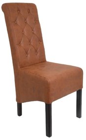 Καρέκλα Τραπεζαρίας NEW Τ-14 Fylliana Terracota με Wenge Ξύλινα πόδια 45x65x103εκ. 2αδα 45x65x103 εκ.