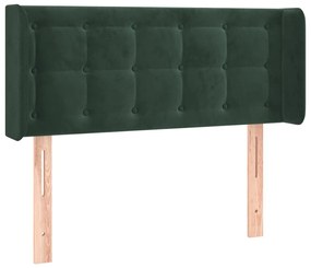 Κεφαλάρι με Πτερύγια Σκούρο Πράσινο 93x16x78/88 εκ. Βελούδινο 3119241