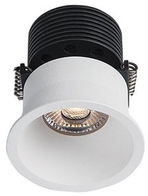 Φωτιστικό Σποτ Led Χωνευτό 180013 White Στρόγγυλο Aluminium
