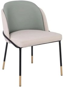 Καρέκλα Select ΕΜ177,1 54x58x78cm Multi-Beige Μέταλλο,Τεχνόδερμα