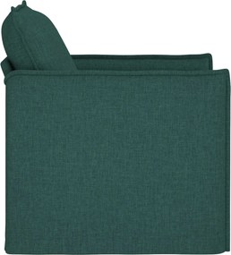 vidaXL Καναπές Σκούρο Πράσινο 75 x 82 x 85 εκ ύφασμα