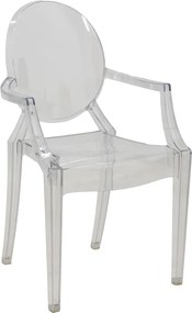 Καρέκλα Narova pakoworld PC διάφανο 43x48x92εκ 4TMX